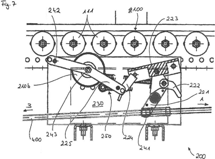 Ilustración 7 de la Galería de ilustraciones de Módulo transportador de rodillos para un sistema transportador de rodillos accionado por gravedad y método para el control de la velocidad