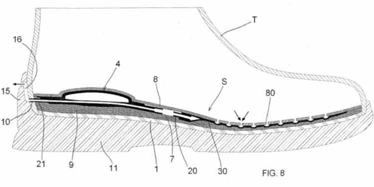 Ilustración 5 de la Galería de ilustraciones de Plantilla con sistema de ventilación para calzado y su método de producción