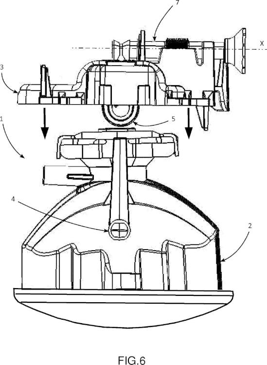 Ilustración 4 de la Galería de ilustraciones de Dispositivo de ajuste de un dispositivo de iluminación y/o de señalización de un vehículo automóvil y procedimiento de montaje de dicho dispositivo