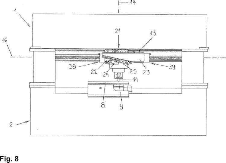 Ilustración 6 de la Galería de ilustraciones de Máquina herramienta en forma de prensa para el tratamiento de piezas de trabajo, especialmente de hojas de metal