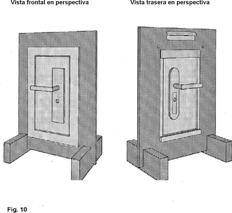 Ilustración 9 de la Galería de ilustraciones de Panel para puerta electrónica, sistema de ascensor que incluye una puerta de acceso que presenta dicho panel para puerta electrónica integrado en la misma, y puerta de acceso provista de dicho panel para puerta electrónica