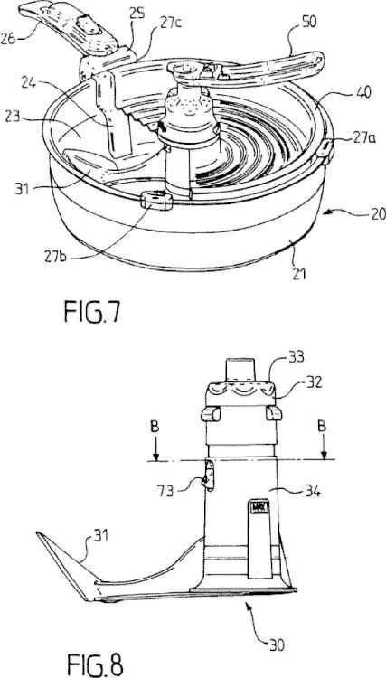 Ilustración 4 de la Galería de ilustraciones de Aparato eléctrico de cocción que incluye un dispositivo de mezclado desembragable