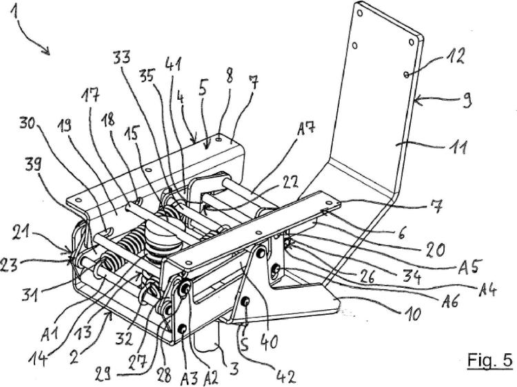Ilustración 5 de la Galería de ilustraciones de Mecanismo de sincronización para una silla