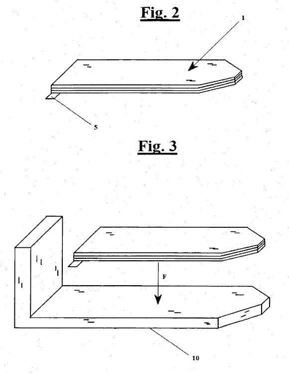 Ilustración 2 de la Galería de ilustraciones de Dispositivo antiarañazos y antideslizante para elevar cargas, preferiblemente mediante el uso de una horquilla elevadora