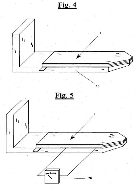 Ilustración 3 de la Galería de ilustraciones de Dispositivo antiarañazos y antideslizante para elevar cargas, preferiblemente mediante el uso de una horquilla elevadora