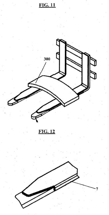 Ilustración 7 de la Galería de ilustraciones de Dispositivo antiarañazos y antideslizante para elevar cargas, preferiblemente mediante el uso de una horquilla elevadora