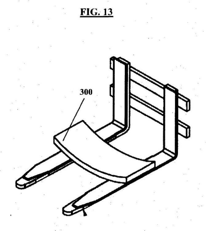 Ilustración 8 de la Galería de ilustraciones de Dispositivo antiarañazos y antideslizante para elevar cargas, preferiblemente mediante el uso de una horquilla elevadora