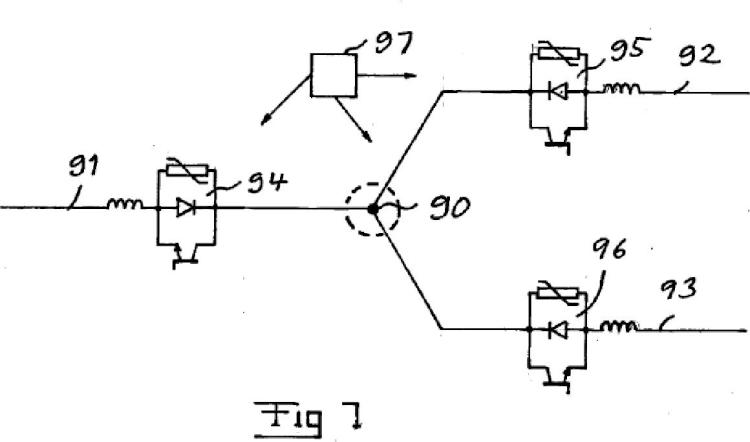 Un dispositivo de conmutación exterior para corriente continua de alta tensión con conmutadores de semiconductores.