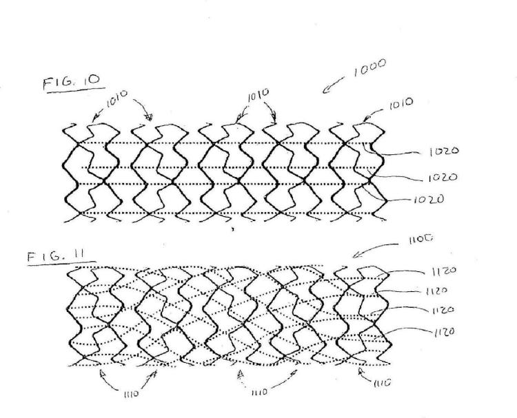 Ilustración 7 de la Galería de ilustraciones de Endoprótesis vascular híbrida que tiene una estructura principal de hilo o de fibra