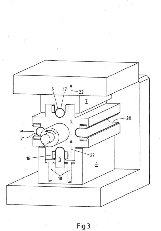 Ilustración 3 de la Galería de ilustraciones de Dispositivo y procedimiento para la fabricación de perfiles huecos al menos parcialmente cerrados con tiempo de ciclo corto