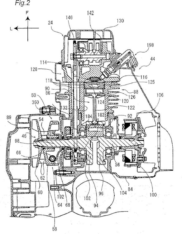 Ilustración 2 de la Galería de ilustraciones de Motor y vehículo del tipo de montar a horcajadas y método de montar la cadena