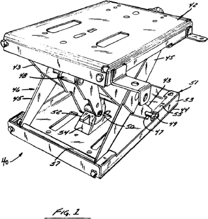 Ilustración 1 de la Galería de ilustraciones de Suspensión de asiento de vehículo y procedimiento