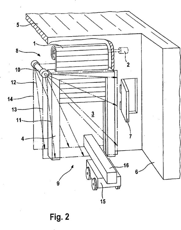 Ilustración 2 de la Galería de ilustraciones de Procedimiento y dispositivo para controlar una puerta que se mueve vertical u horizontalmente protegiendo el plano de cierre de la puerta frente a obstáculos