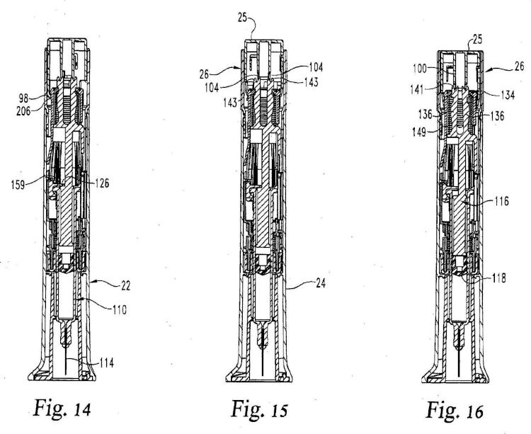 Ilustración 11 de la Galería de ilustraciones de Dispositivo de inyección automático con mecanismo de retardo incluyendo un elemento de empuje de función doble