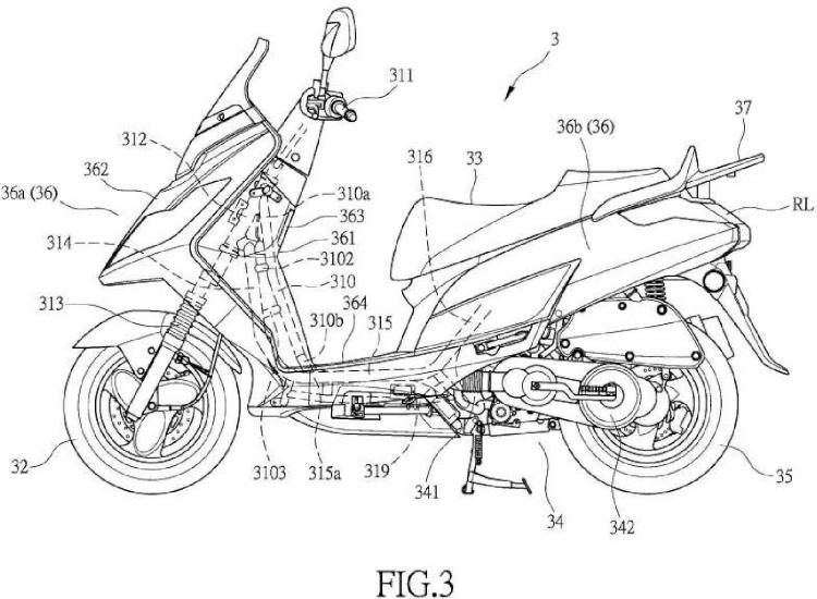 Ilustración 3 de la Galería de ilustraciones de Motocicleta tipo scooter