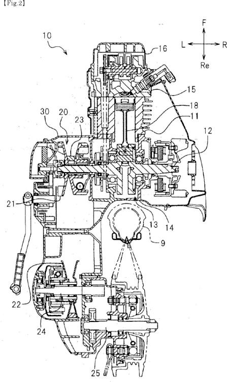 Ilustración 2 de la Galería de ilustraciones de Motor de combustión interna y motocicleta equipada con el motor