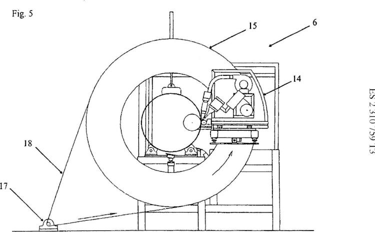 Ilustración 3 de la Galería de ilustraciones de Dispositivo para la fabricación de un refuerzo en un tubo de plástico