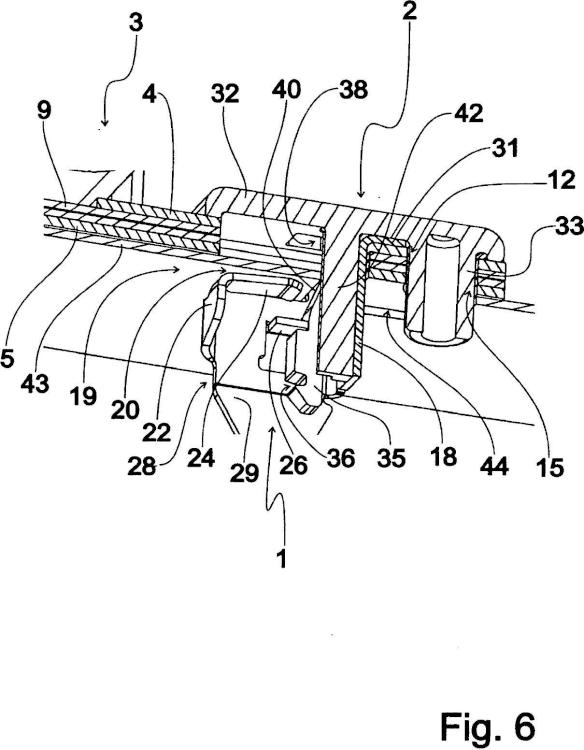 Ilustración 6 de la Galería de ilustraciones de Dispositivo para la fijación de una pieza de montaje en una pieza de soporte así como disposición de fijación con un dispositivo de este tipo