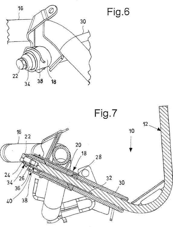 Ilustración 4 de la Galería de ilustraciones de Dispositivo para fijar accesorios en una motocicleta, en particular para un parabrisas
