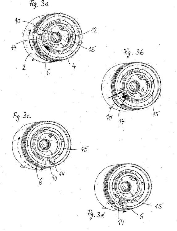 Ilustración 2 de la Galería de ilustraciones de Dispositivo para la inversión mecánica de la dirección de un componente de control móvil giratorio de un dispositivo de riego de jardín