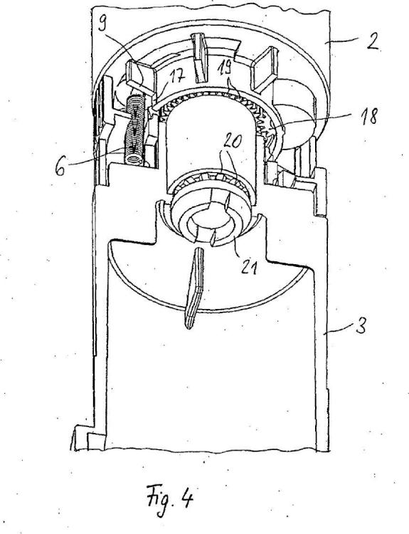 Ilustración 3 de la Galería de ilustraciones de Dispositivo para la inversión mecánica de la dirección de un componente de control móvil giratorio de un dispositivo de riego de jardín