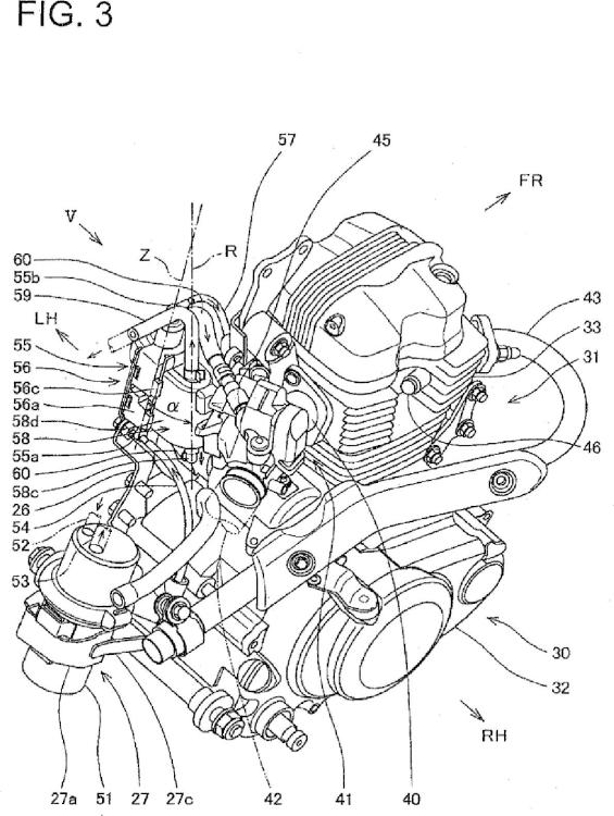 Ilustración 3 de la Galería de ilustraciones de Motocicleta que tiene un sistema de suministro de combustible
