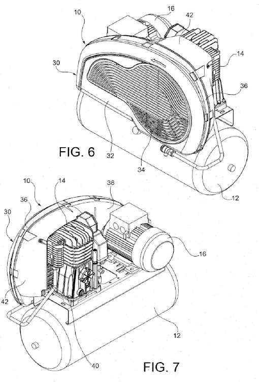 Ilustración 3 de la Galería de ilustraciones de Compresor de aire provisto de protector de correa