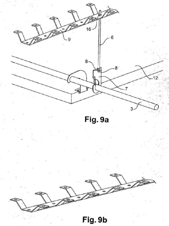 Ilustración 7 de la Galería de ilustraciones de Dispositivo para la fijación de una losa a una estructura, por ejemplo una estructura portadora o una estructura intermedia de un edificio, y techo suspendido en una estructura