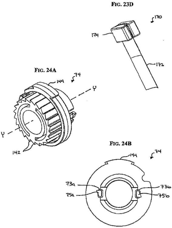 Ilustración 10 de la Galería de ilustraciones de Mecanismo de rueda dentada de aplicador de grapas quirúrgicas