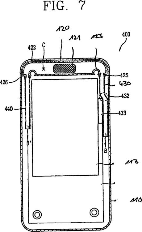Ilustración 7 de la Galería de ilustraciones de Altavoz montado en una caja para un dispositivo de comunicación móvil