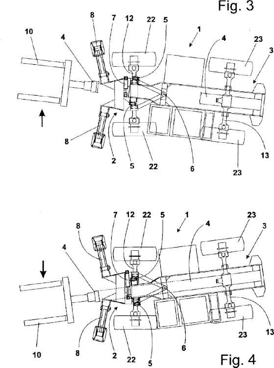 Ilustración 2 de la Galería de ilustraciones de Máquina de trabajo automotriz con dispositivo integrado de movimiento lateral y nivelación