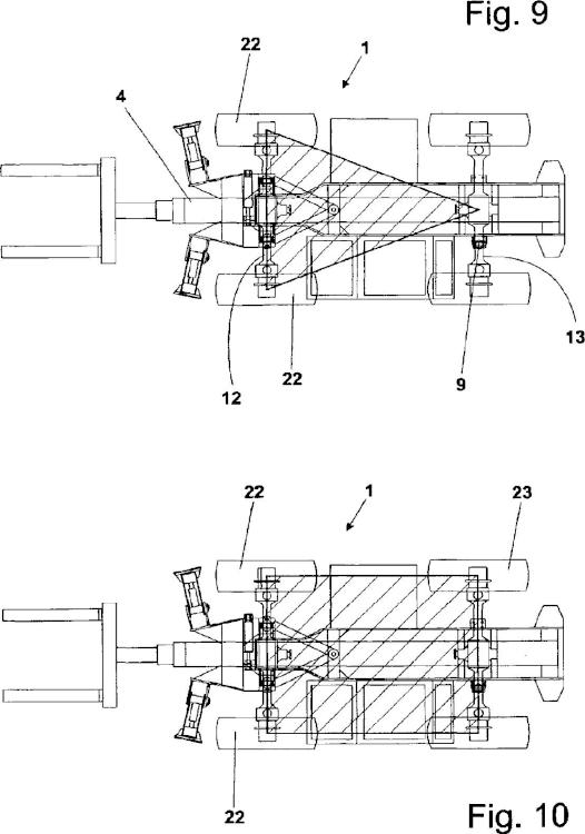 Ilustración 4 de la Galería de ilustraciones de Máquina de trabajo automotriz con dispositivo integrado de movimiento lateral y nivelación