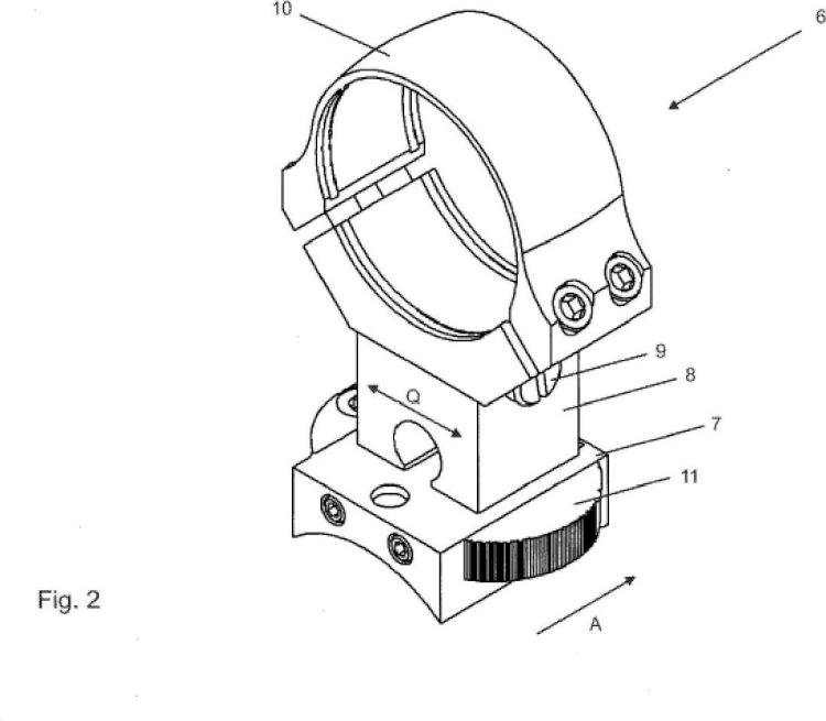 Ilustración 2 de la Galería de ilustraciones de Sistema de montaje de mira telescópica para un arma de fuego