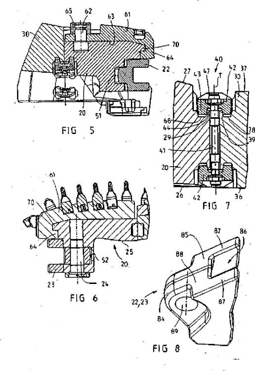 Ilustración 3 de la Galería de ilustraciones de Cepillo de ranurar de minería para sistemas de cepillado y sistema de cepillado para formaciones inclinadas