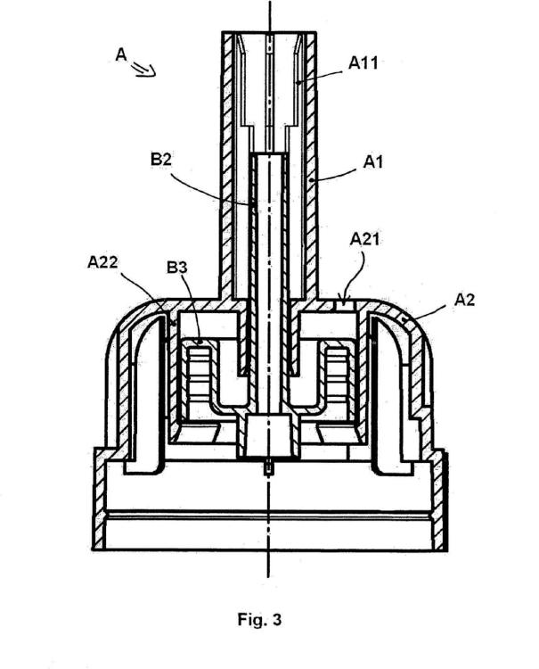 Ilustración 3 de la Galería de ilustraciones de Dispositivo dispensador para recipientes presurizados para la aplicación de refrigerante criogénico