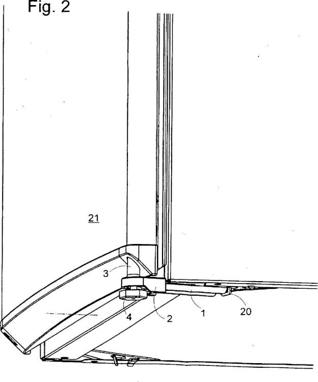 Ilustración 2 de la Galería de ilustraciones de Soporte de ángulo de puerta para un aparato de uso doméstico tipo armario