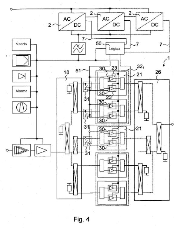 Ilustración 4 de la Galería de ilustraciones de Disposición de circuito para la alimentación de corriente redundante de un amplificador de potencia