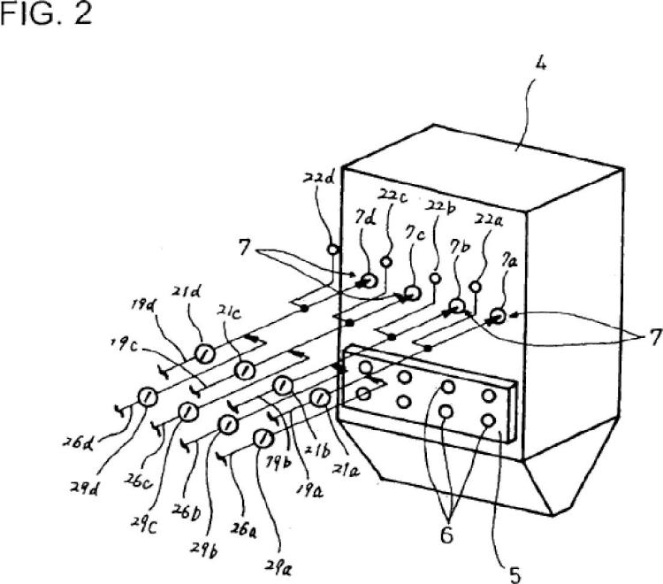 Ilustración 2 de la Galería de ilustraciones de Método y aparato para el control del gas de escape en una caldera de oxicombustión