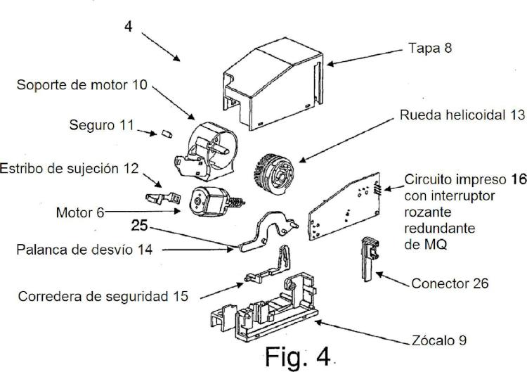 Ilustración 4 de la Galería de ilustraciones de Dispositivo de bloqueo de la dirección para un automóvil