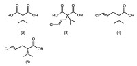 Procedimiento para producir un ester (4E)-5-cloro-2-isopropil-4-pentenoato y un isómero ópticamente activo de este ester.