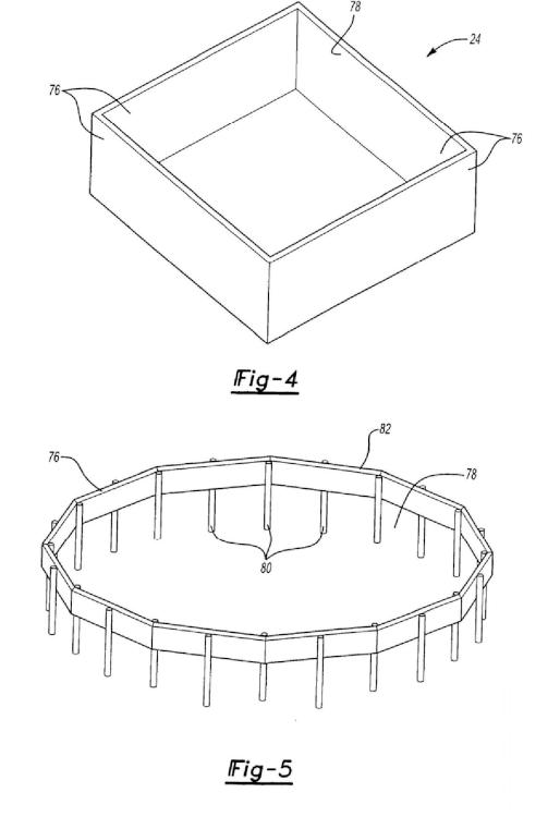 Ilustración 2 de la Galería de ilustraciones de Base transportadora unitaria y conformadora y un formador de bastidor deslizante para formar un contenedor transportable