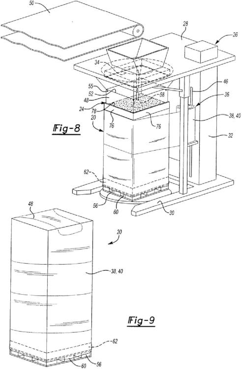 Ilustración 4 de la Galería de ilustraciones de Base transportadora unitaria y conformadora y un formador de bastidor deslizante para formar un contenedor transportable