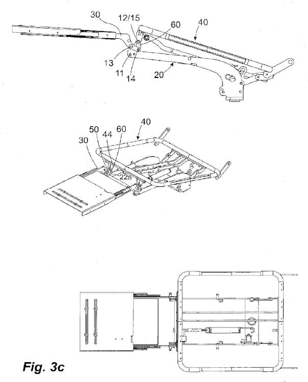 Ilustración 4 de la Galería de ilustraciones de Sistema de herraje para un mueble de asiento, mueble de asiento con este sistema y procedimiento para adaptar un sistema de herraje