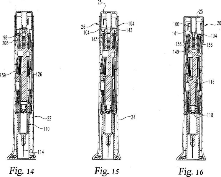 Ilustración 17 de la Galería de ilustraciones de Dispositivo de inyección automático con mecanismo de retardo que incluye un elemento de empuje de funcionamiento doble