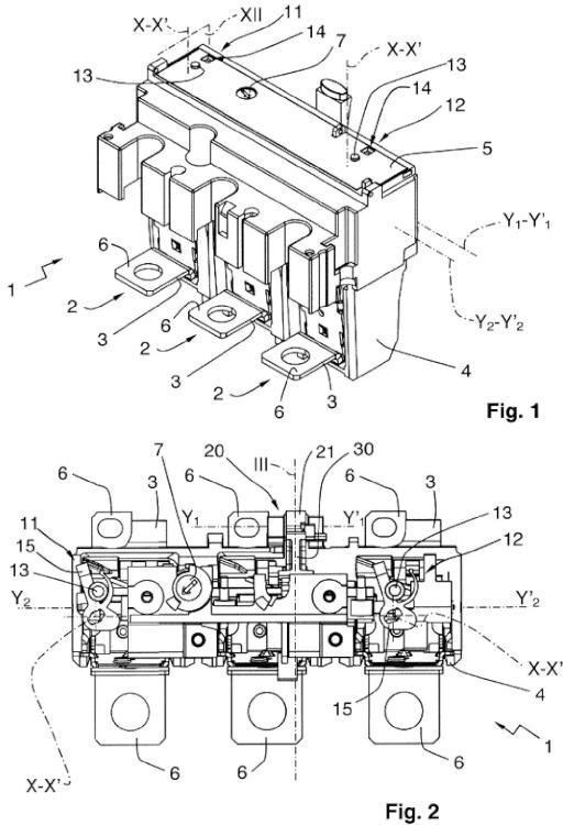 Ilustración 1 de la Galería de ilustraciones de Disparador magnetotérmico de disparo de un disyuntor polifásico