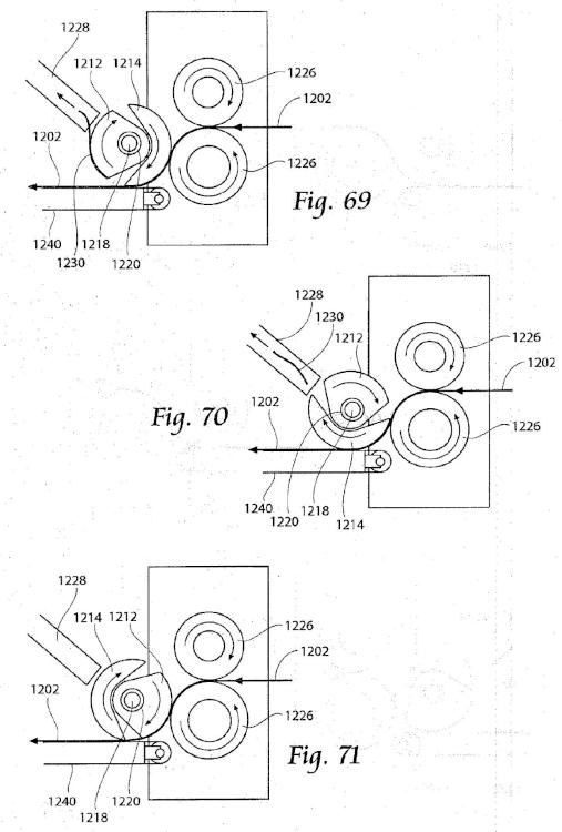 Ilustración 34 de la Galería de ilustraciones de Métodos y aparato para la aplicación de una orejeta anidada de residuo cero a una banda en desplazamiento