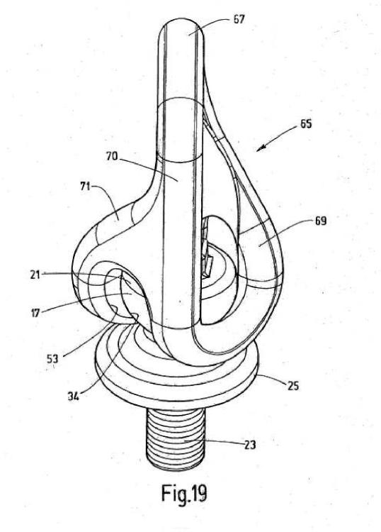 Ilustración 13 de la Galería de ilustraciones de Dispositivo de prensión de carga destinado a transmitir fuerzas de carga, como fuerzas de cables o fuerzas de sujeción, de estructuras planas