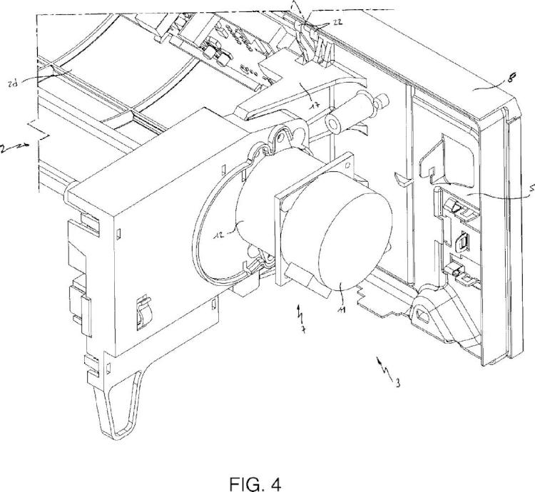 Ilustración 4 de la Galería de ilustraciones de Procedimiento de control del desplazamiento de un elemento móvil de un panel de mando de un aparato electrodoméstico y aparato electrodoméstico asociado