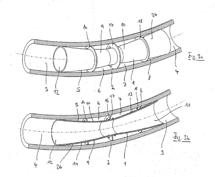Ilustración 3 de la Galería de ilustraciones de Circuito de refrigerante con amortiguador acústico para un cuerpo tubular que forma una cavidad