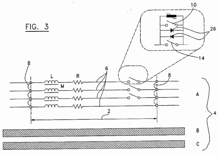 Ilustración 3 de la Galería de ilustraciones de Aparato de conmutación y procedimiento para variar una impedancia de una línea de fase de un segmento de una línea de alimentación eléctrica